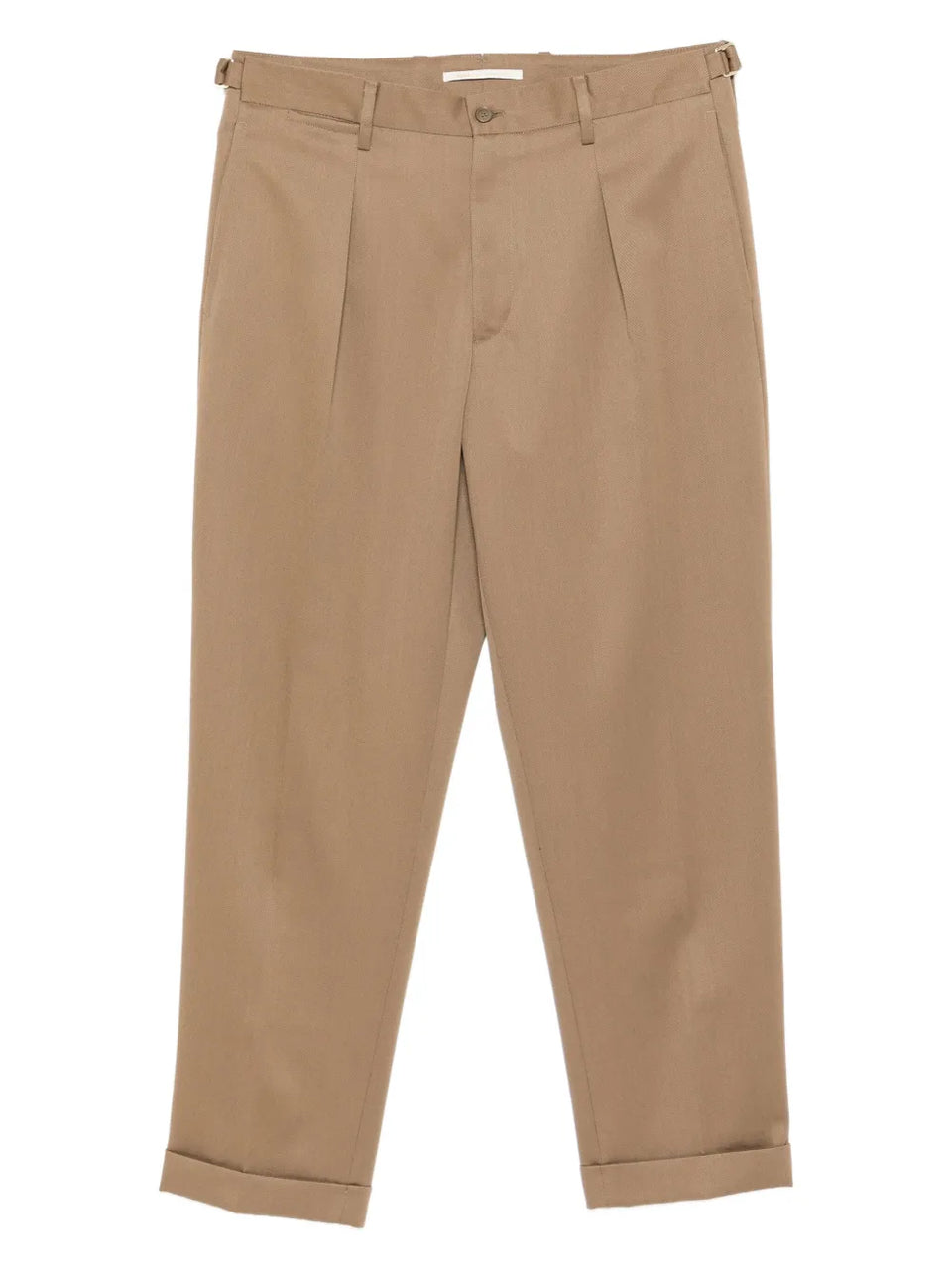 pleated cuffed trousers