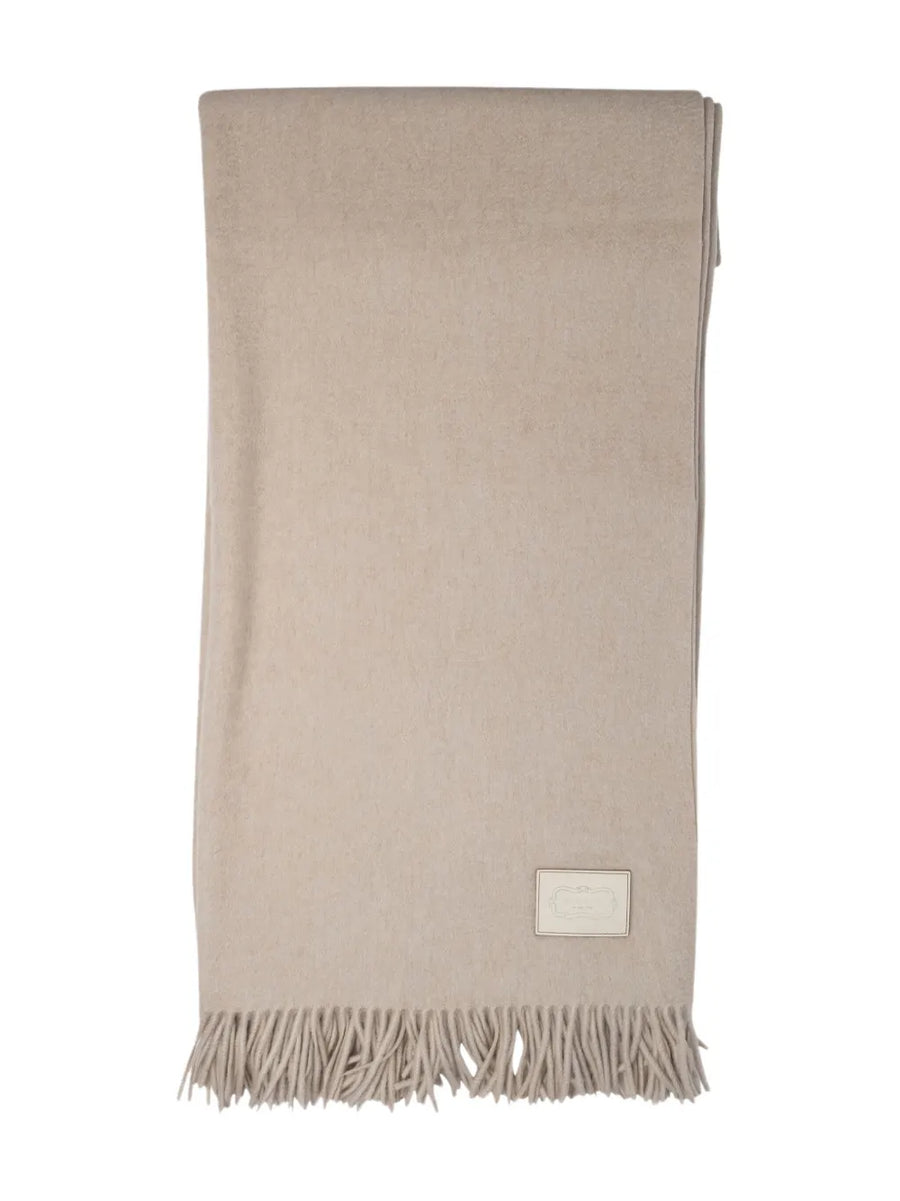 fringed wool scarf