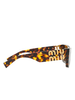 angular tortoiseshell sunglasses