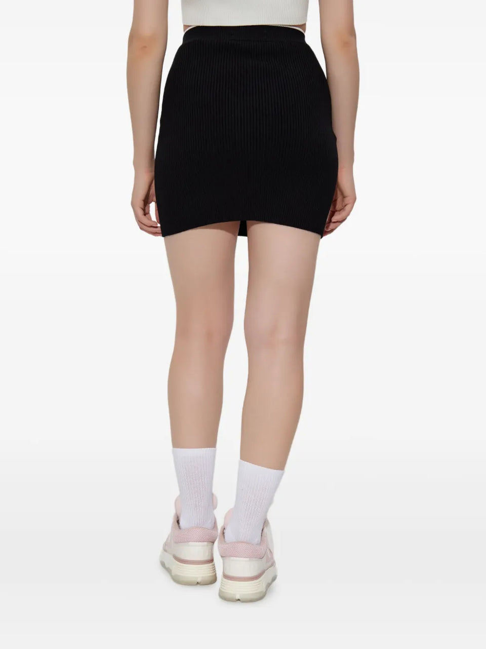 ribbed mini skirt