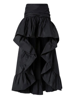 ruffled asymmetrical skirt