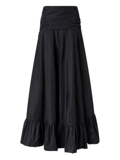 ruffled asymmetrical skirt