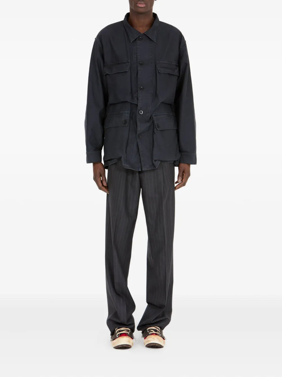 patch-pocket shirt jacket
