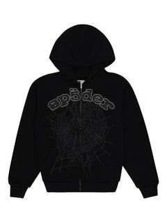 OG Web V2 Rhinestone zip-up Hoodie