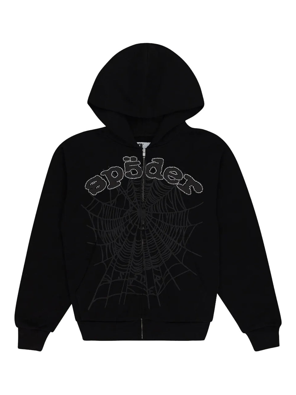 OG Web V2 Rhinestone zip-up Hoodie