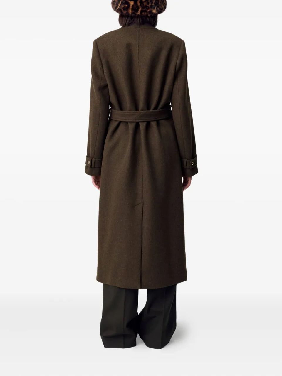 belted double-breasted coat