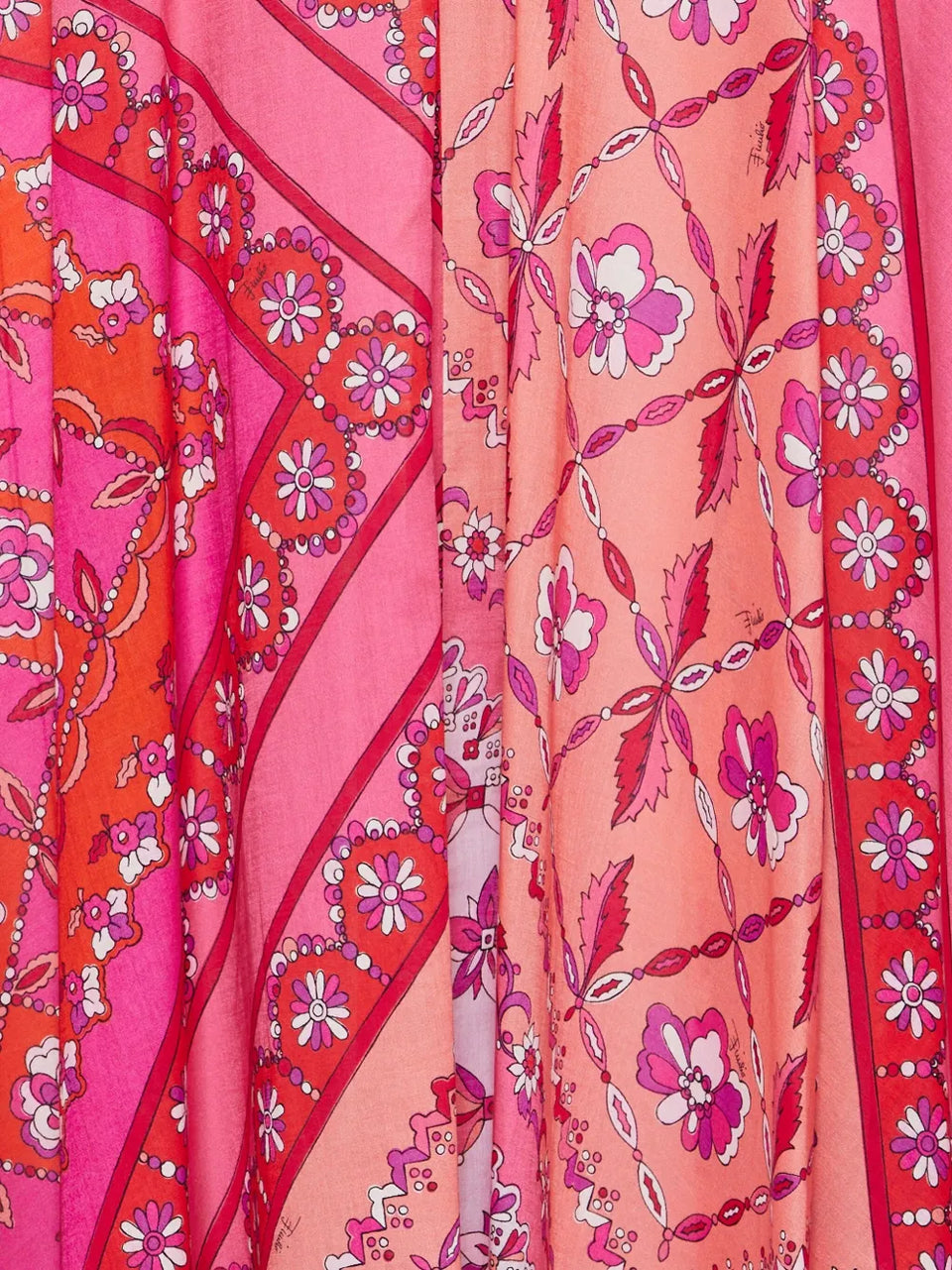 Festa-print maxi skirt