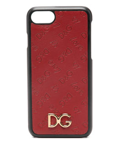 iPhone 7 embossed logo-plaque phone case