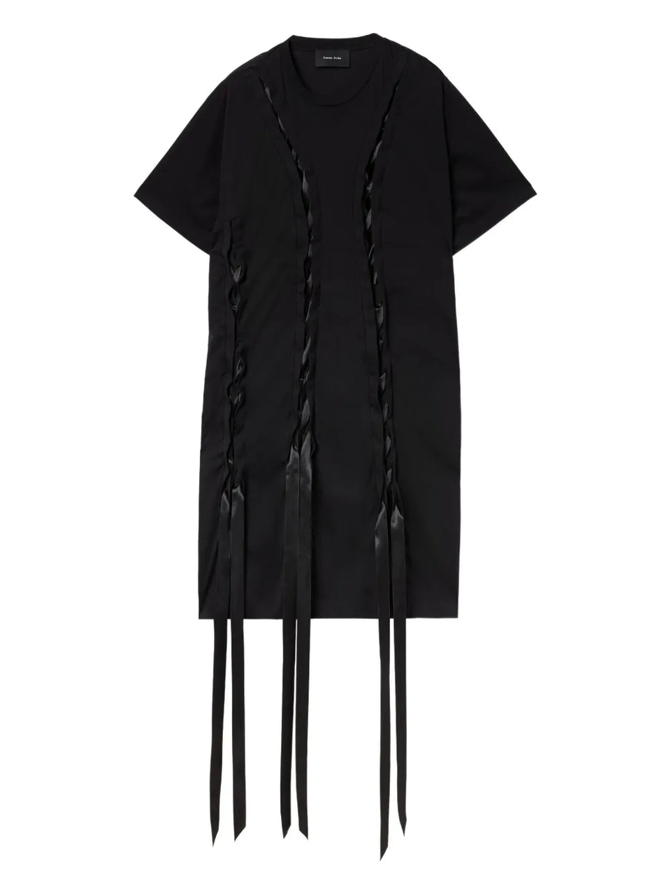 ribbon-detail T-Shirt dress
