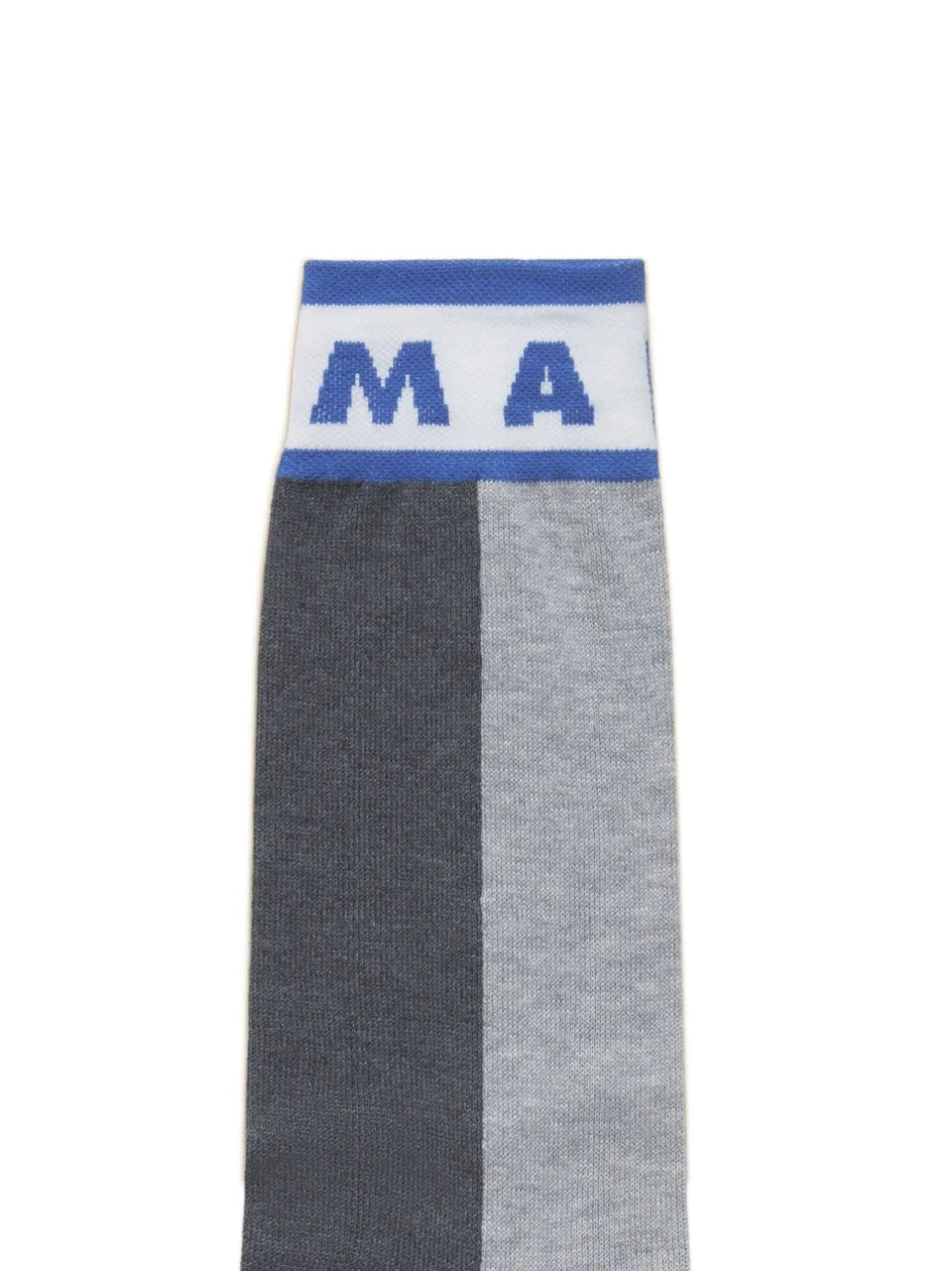 intarsia-knit logo socks