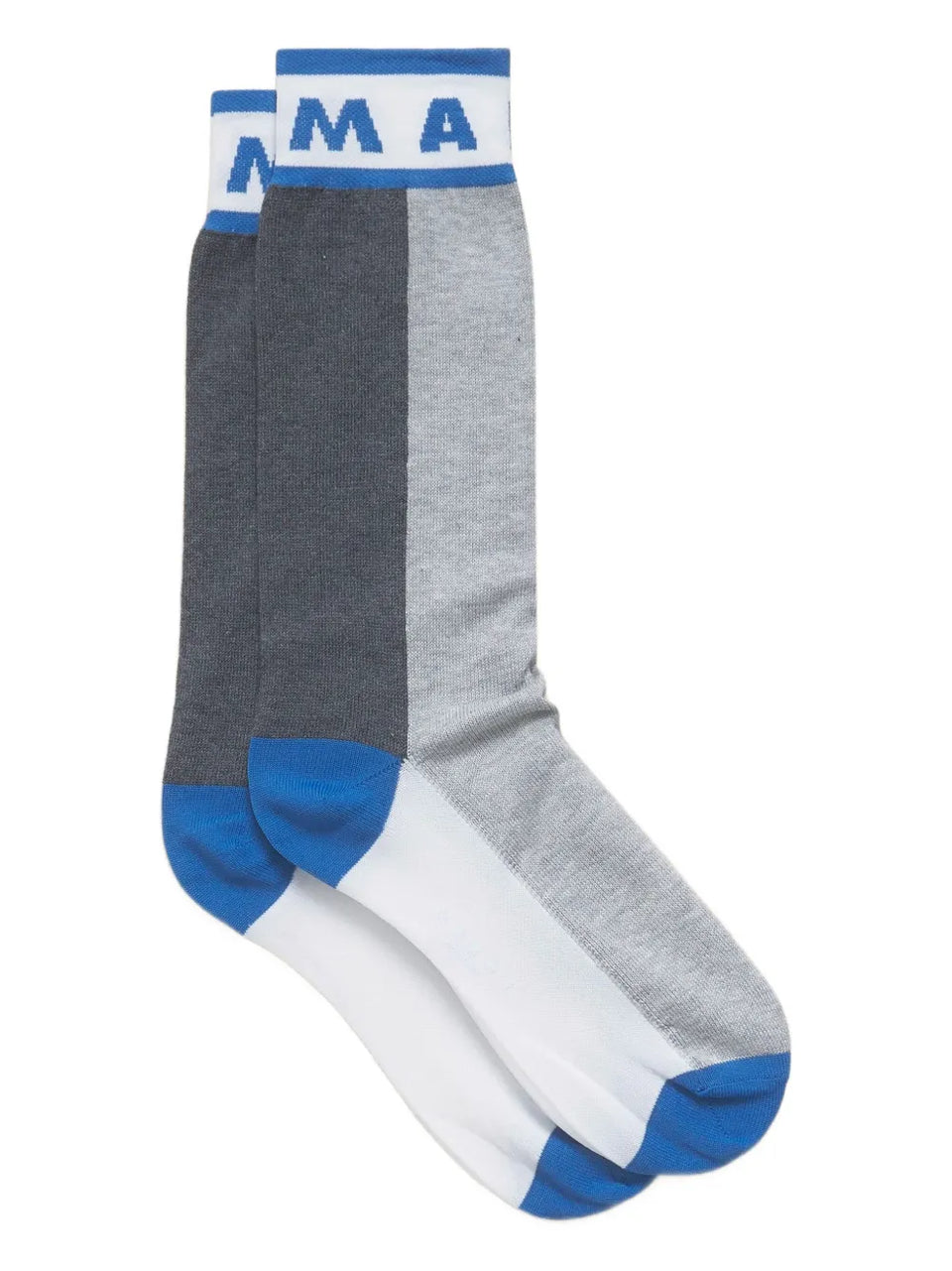 intarsia-knit logo socks