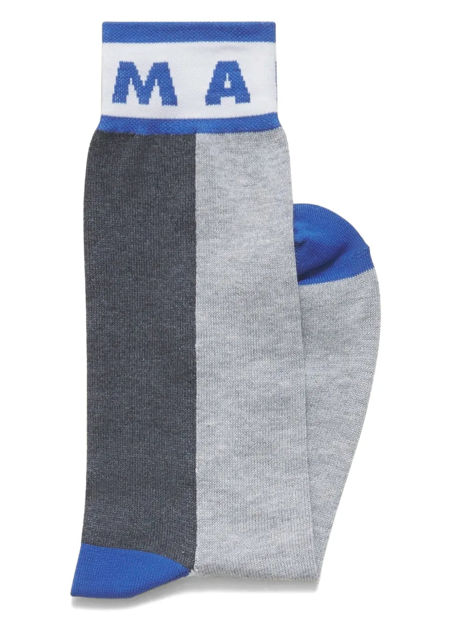intarsia-knit logo socks