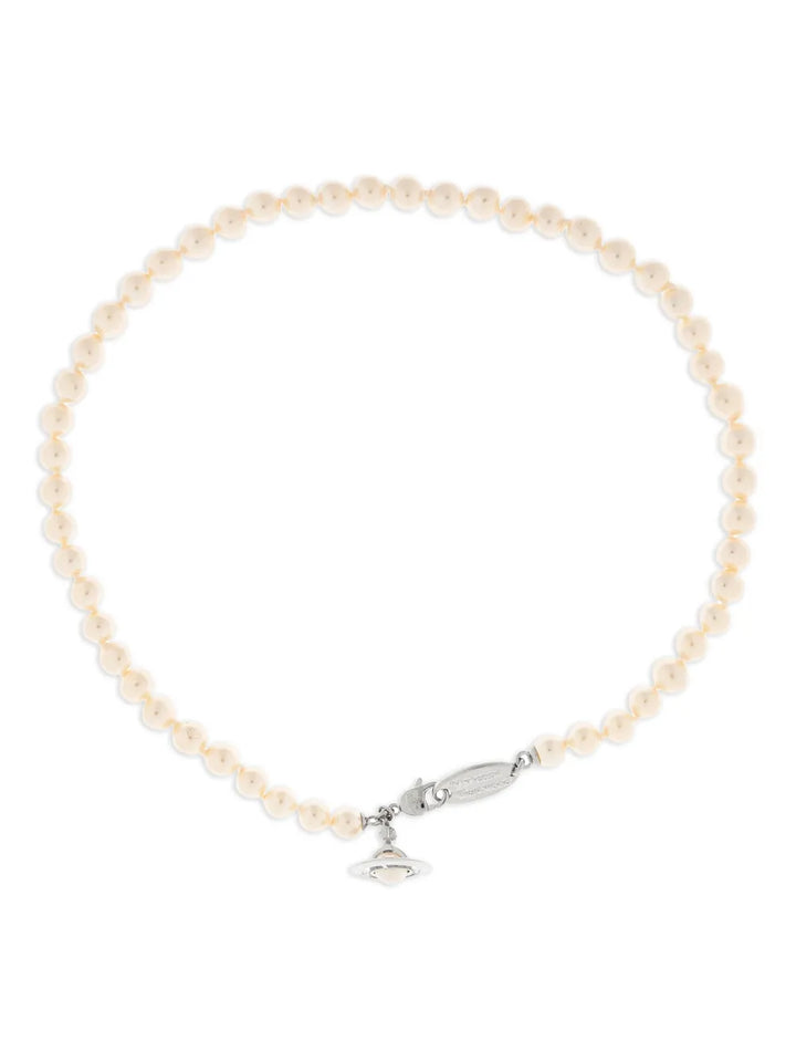 Orb-plaque necklace