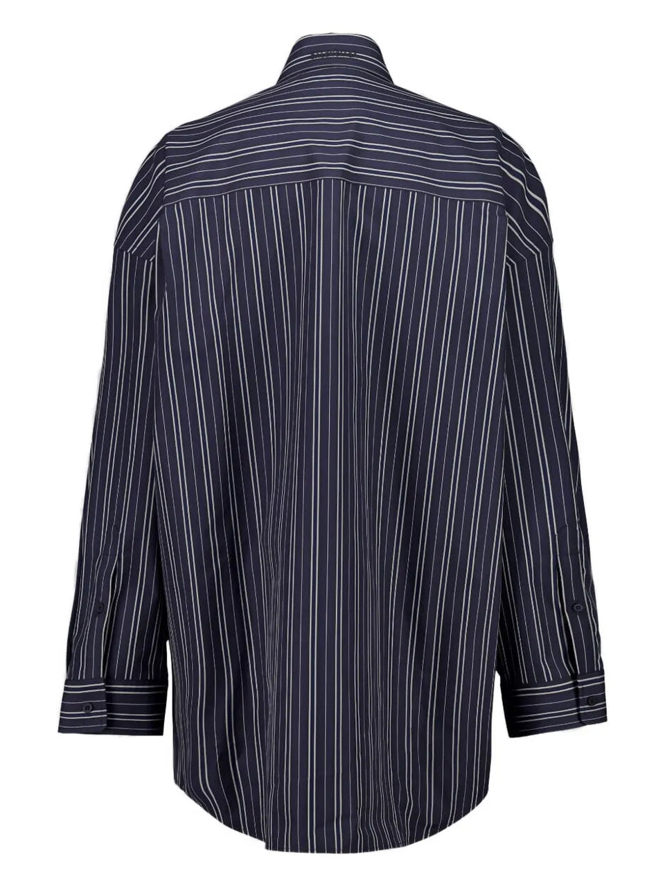 stripe cotton mini shirt dress