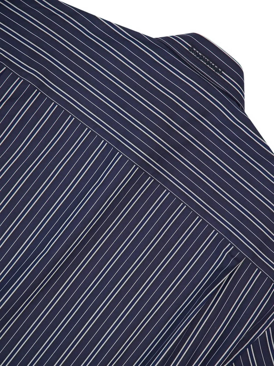 stripe cotton mini shirt dress