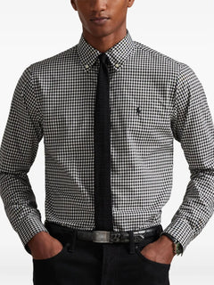long-sleeves checked shirt