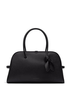knot-detail leather shoulder bag