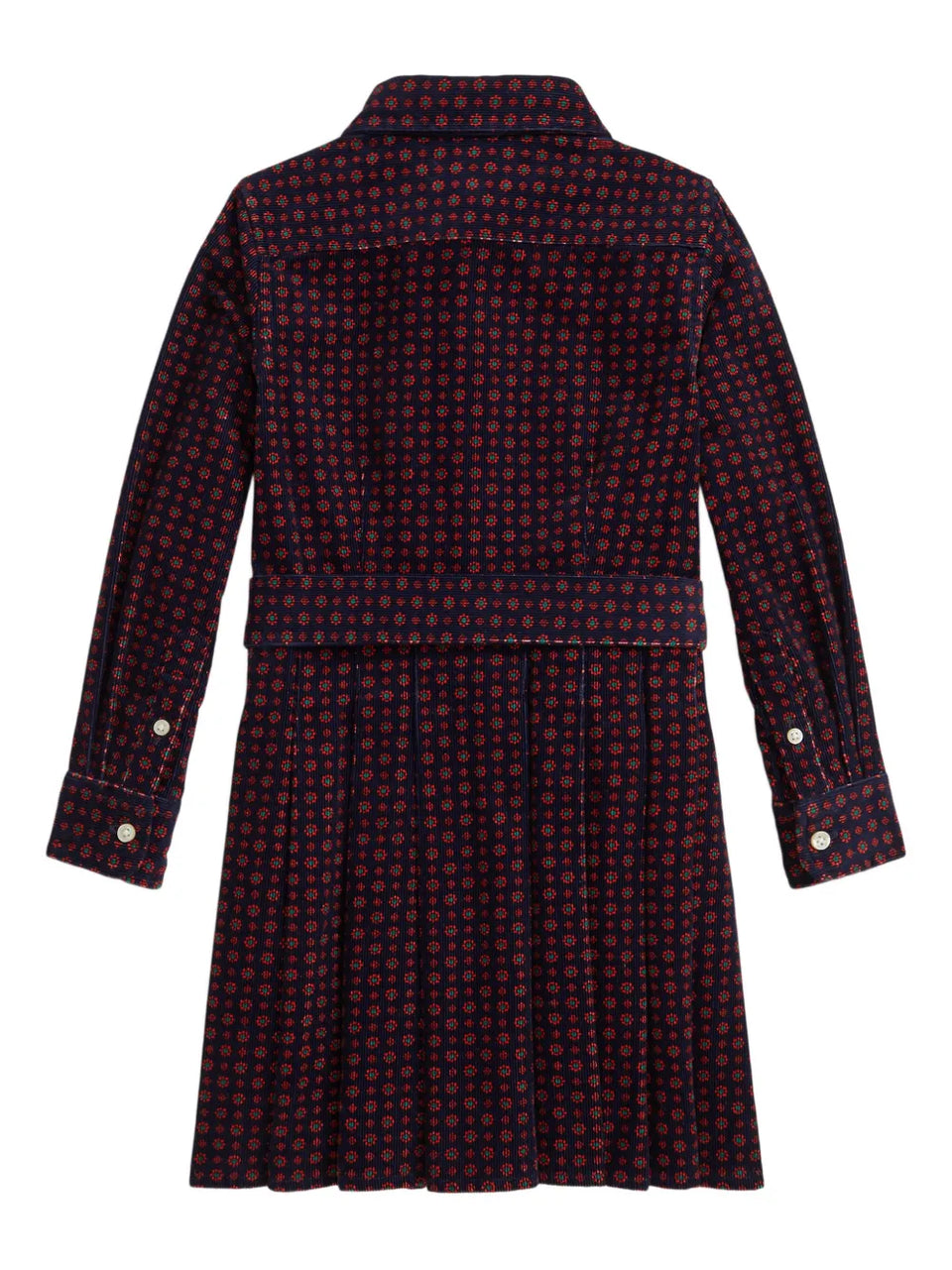 printed belted dress