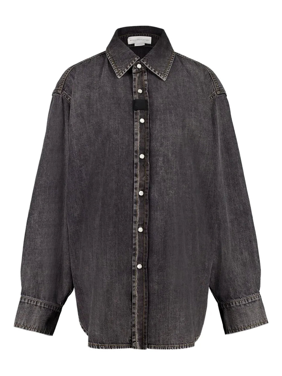 button-up denim shirt