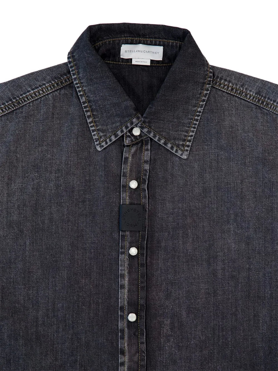 button-up denim shirt