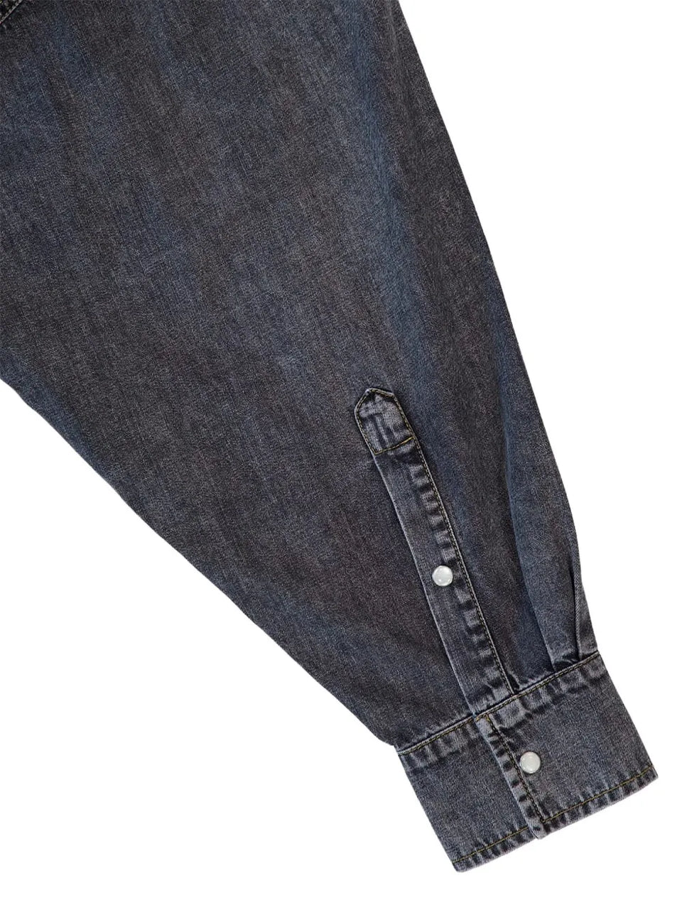 button-up denim shirt