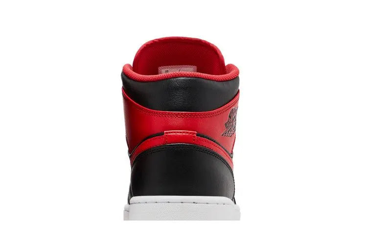 Jordan 1 Mid Alternate Bred Black Fire Red