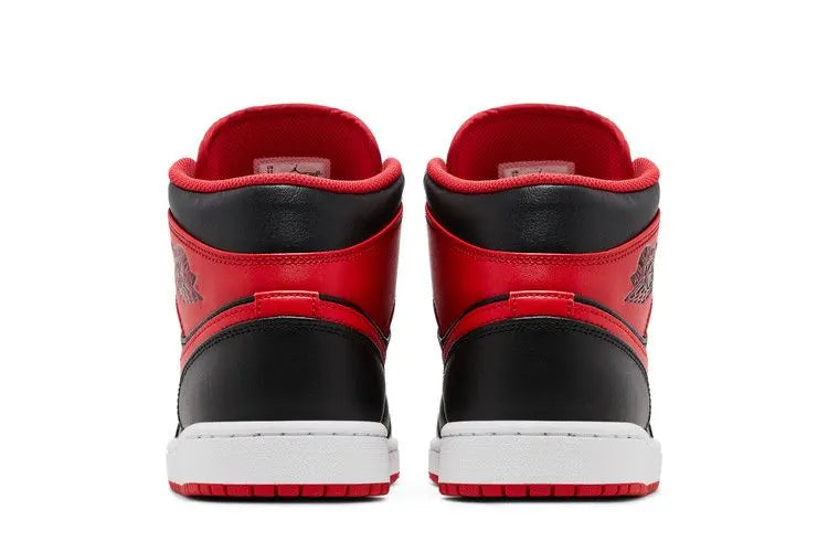Jordan 1 Mid Alternate Bred Black Fire Red