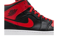 Jordan 1 Mid Alternate Bred Black Fire Red