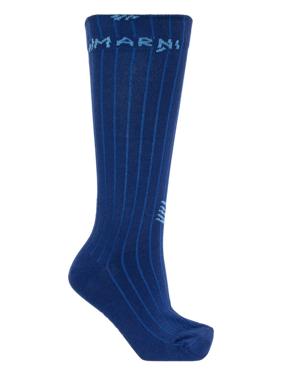 intarsia-knit logo socks