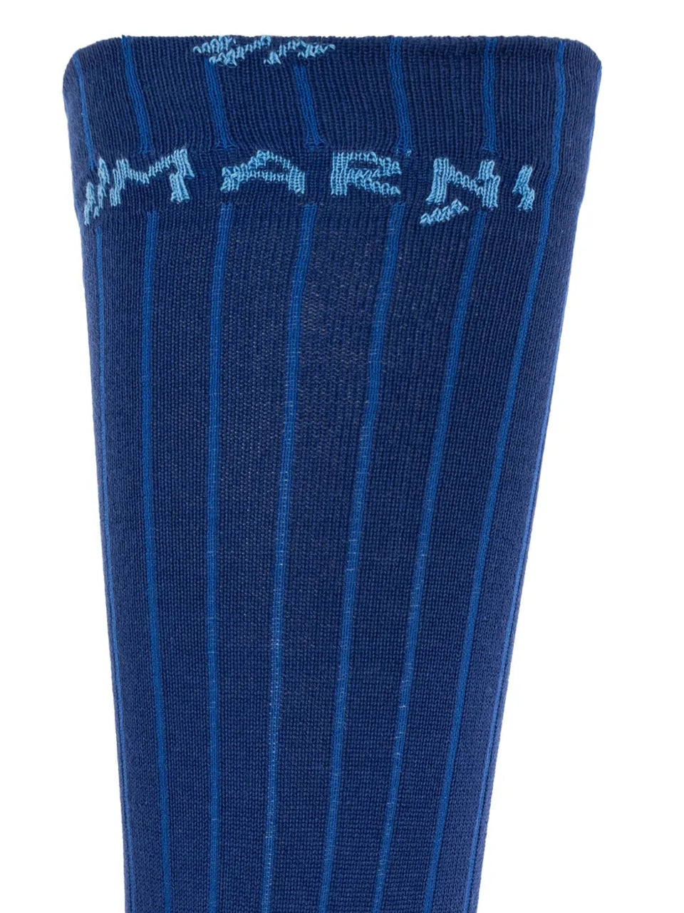 intarsia-knit logo socks