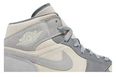 Air Jordan 1 Mid Coconut Milk Particle Grey