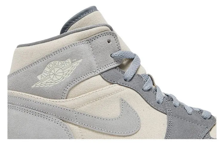 Air Jordan 1 Mid Coconut Milk Particle Grey