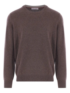 round-neck cashmere sweater