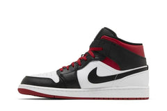 Air Jordan 1 Mid Black Toe White Gym Red