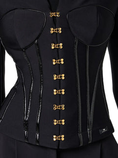 corset-detailed jacket