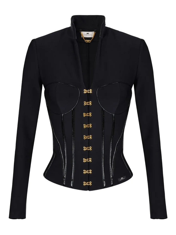 corset-detailed jacket
