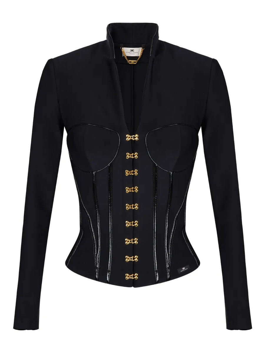 corset-detailed jacket