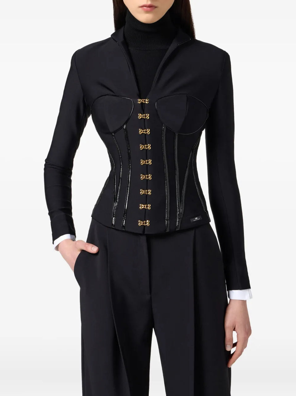 corset-detailed jacket