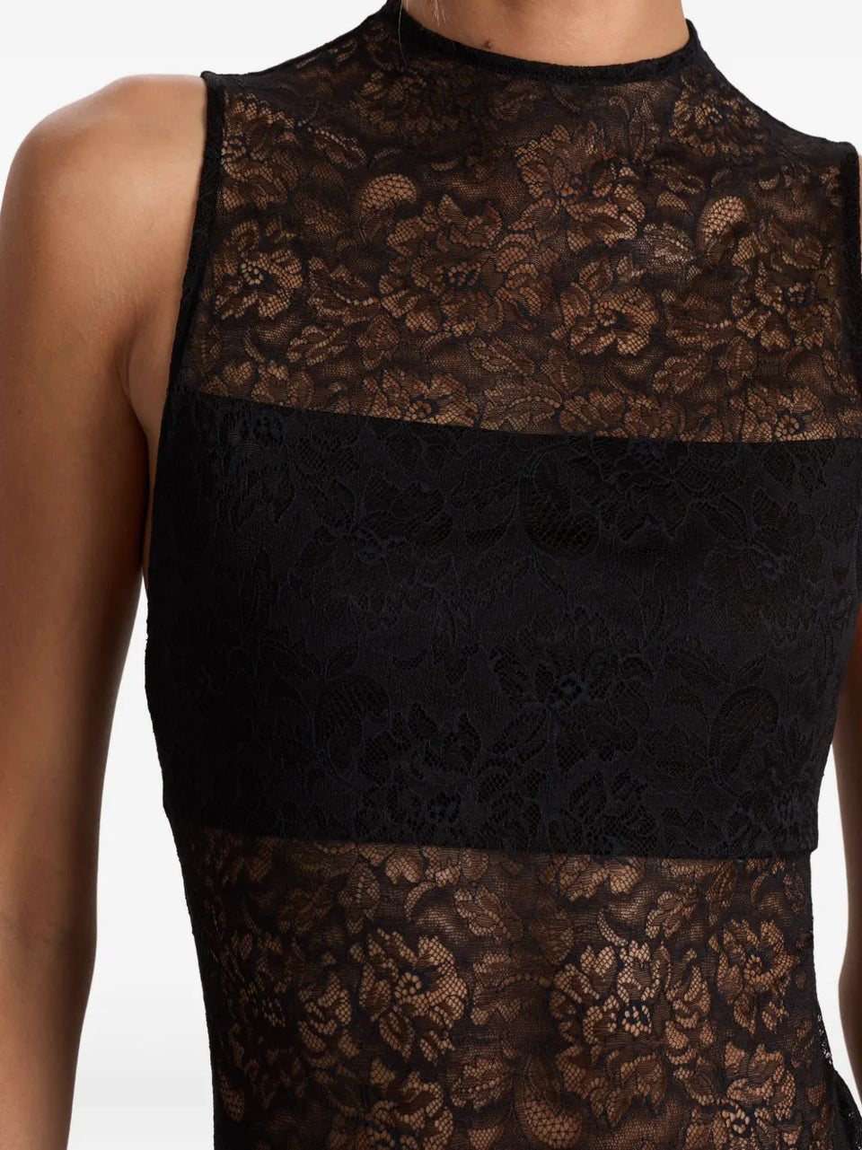 Nichol floral-lace bodysuit