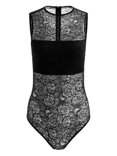 Nichol floral-lace bodysuit
