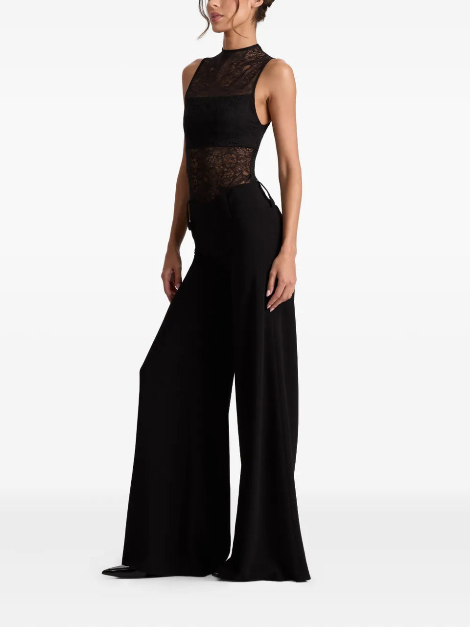Nichol floral-lace bodysuit