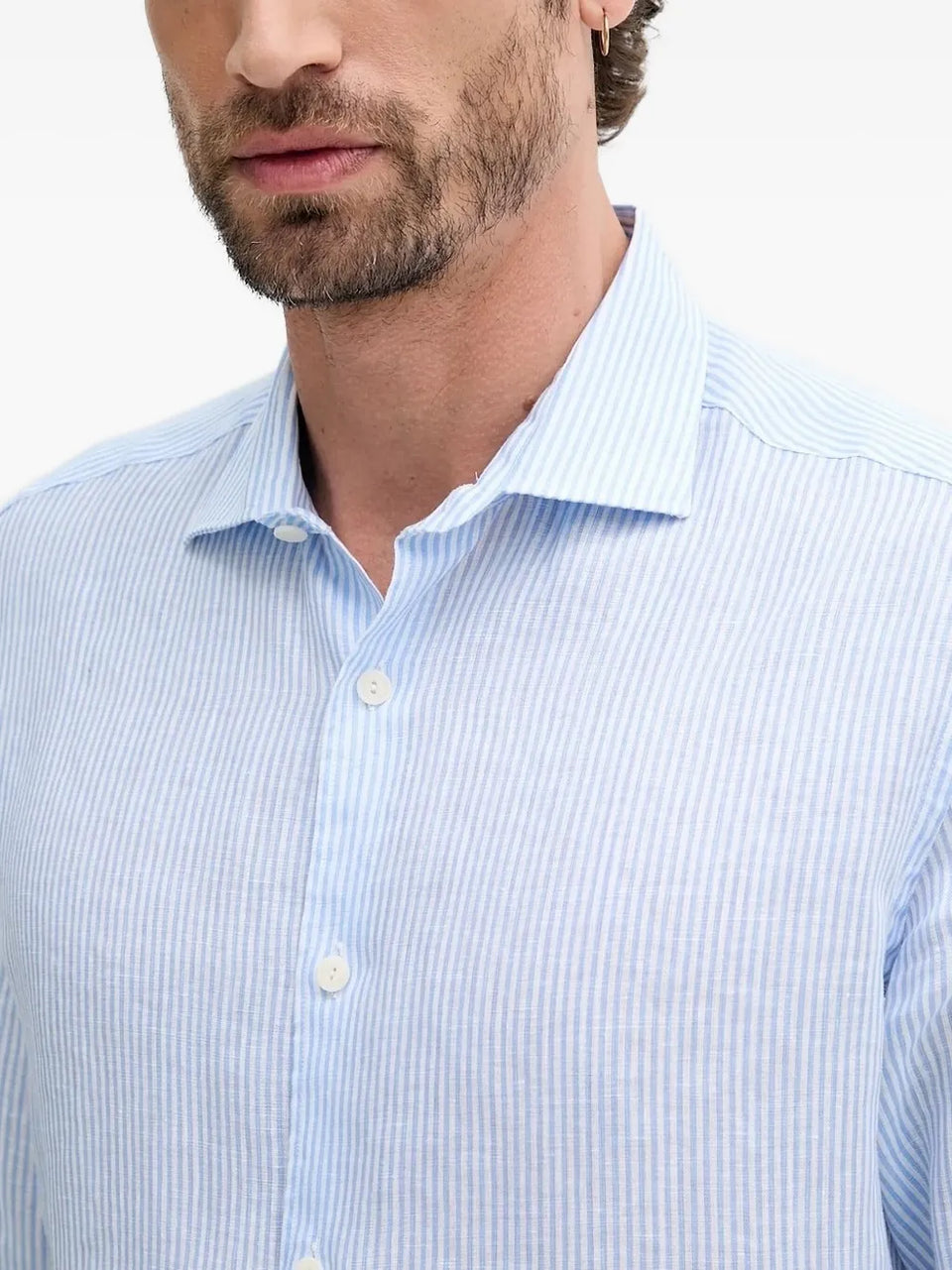 striped linen shirt