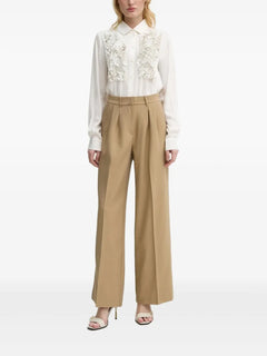 sequin-embellished collared shirt