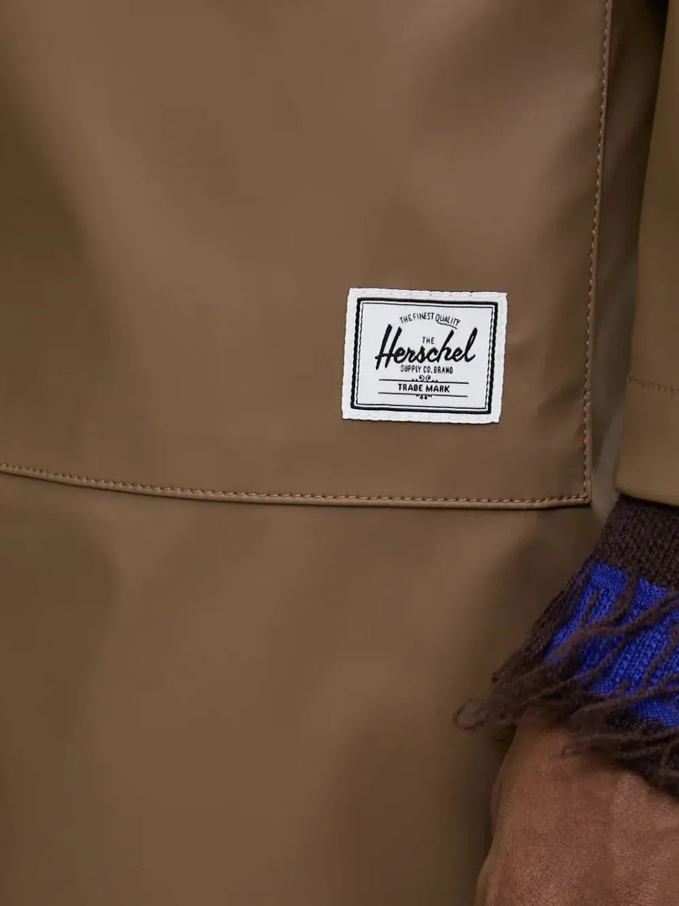 hooded flap-pocket coat