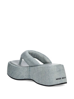 denim slides