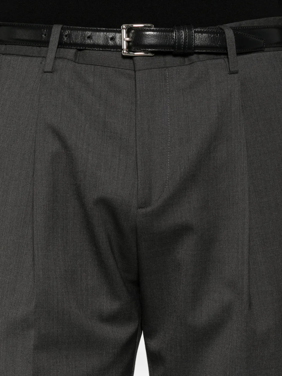 pleated chinos