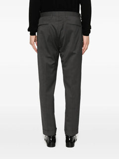 pleated chinos