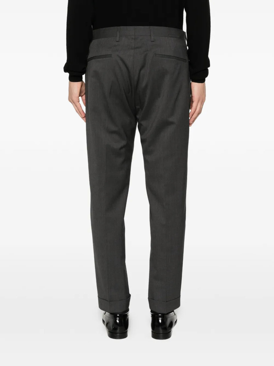 pleated chinos