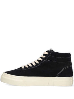 suede high-top trainers