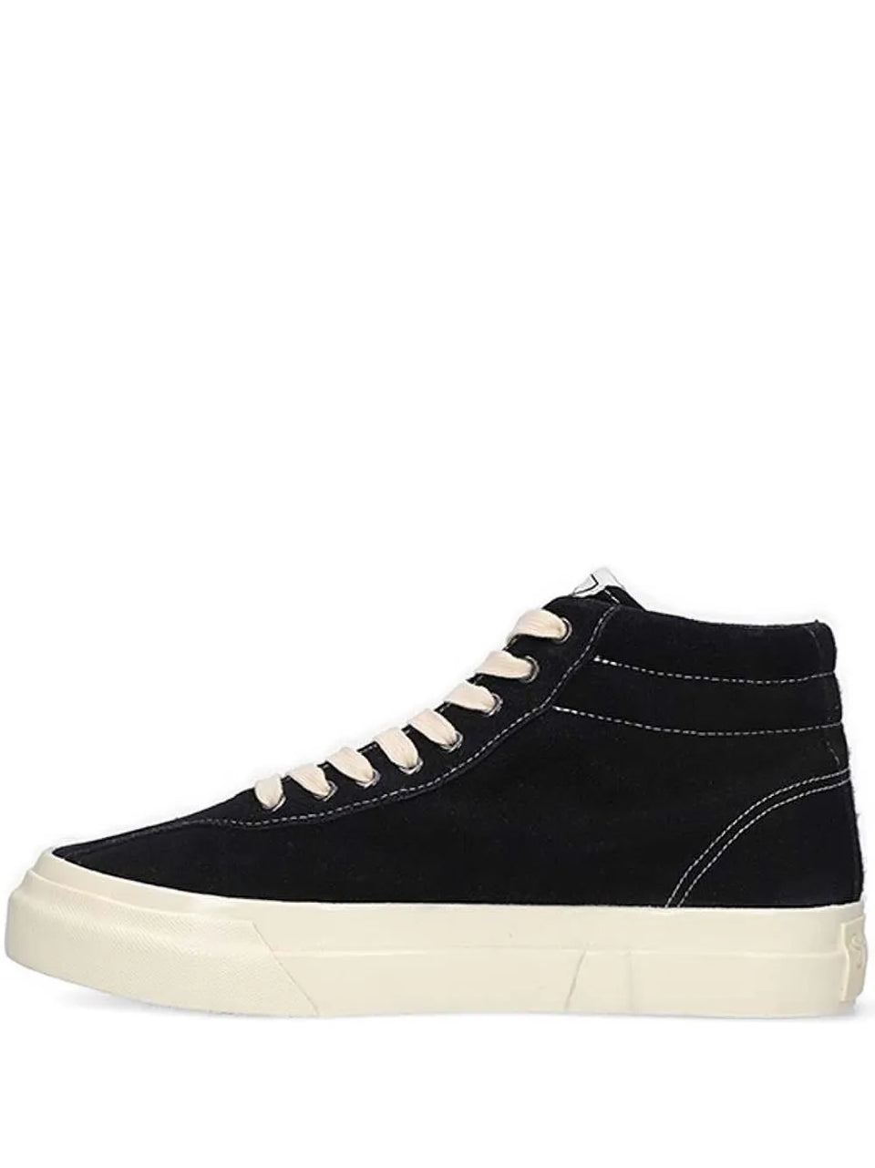 suede high-top trainers
